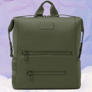 Medium Microchip Dagne Dover Indi Diaper Backpack (cool gray-green)